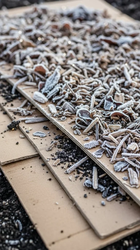 Protect Roots with Cardboard