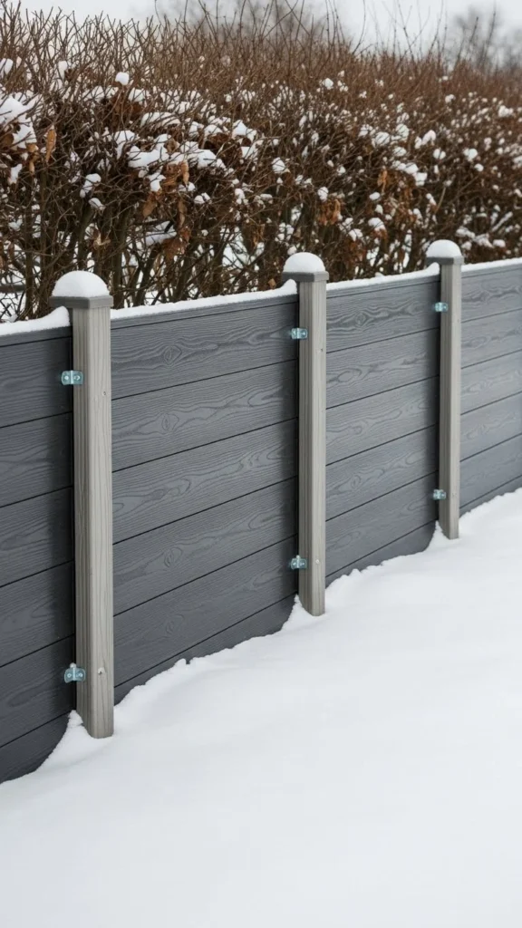 Recycled Plastic Garden Fence