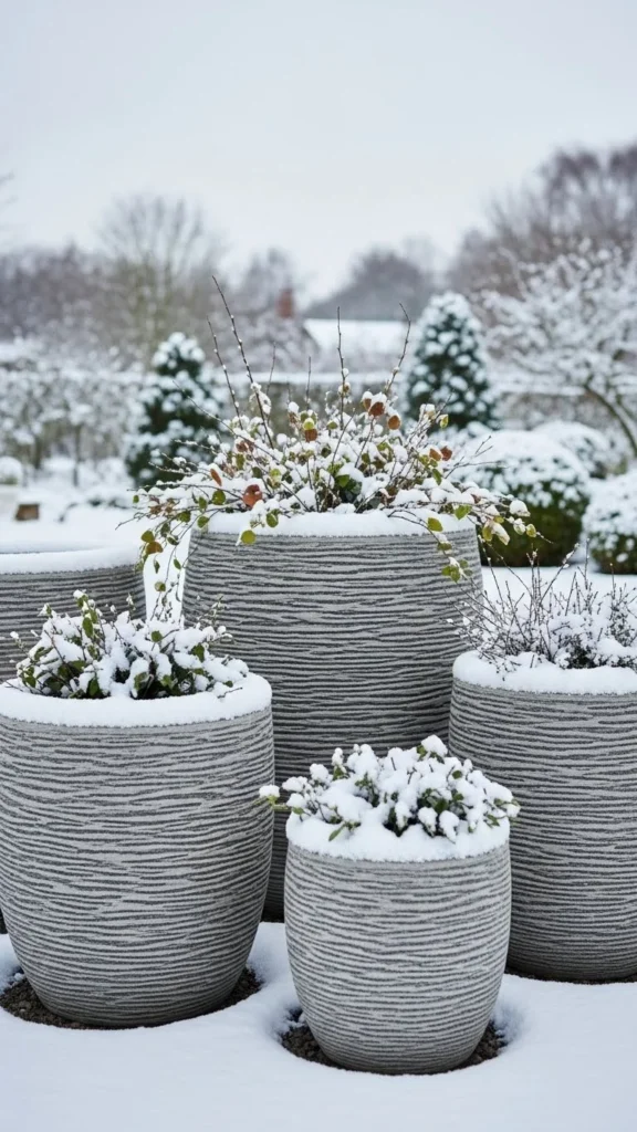 Resin-Stone Hybrid Planters