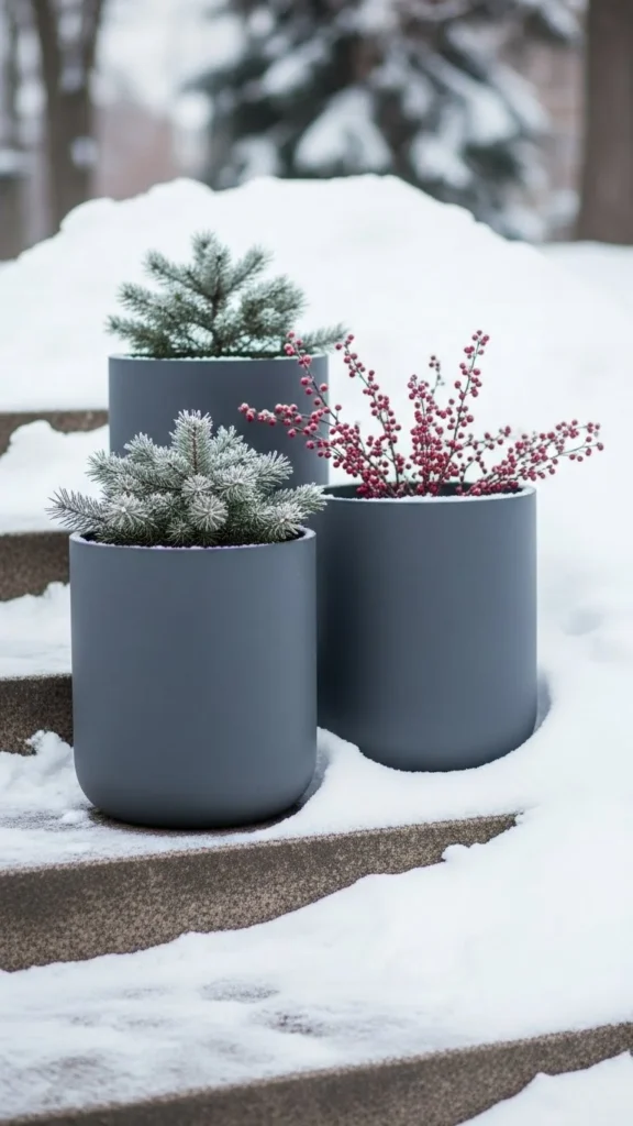 Rubberized Outdoor Planters
