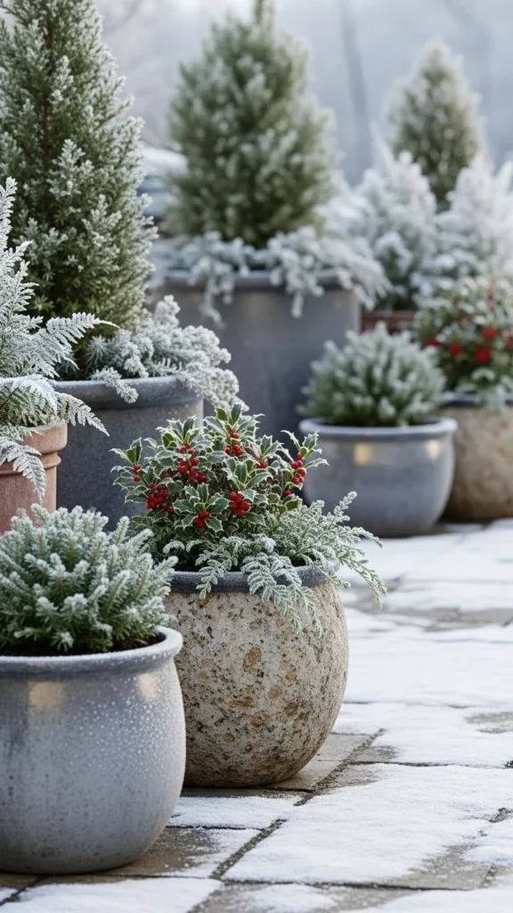 Snow-Ready Planters