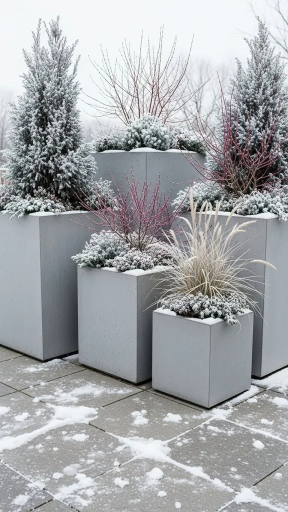 Square Concrete Cube Planters