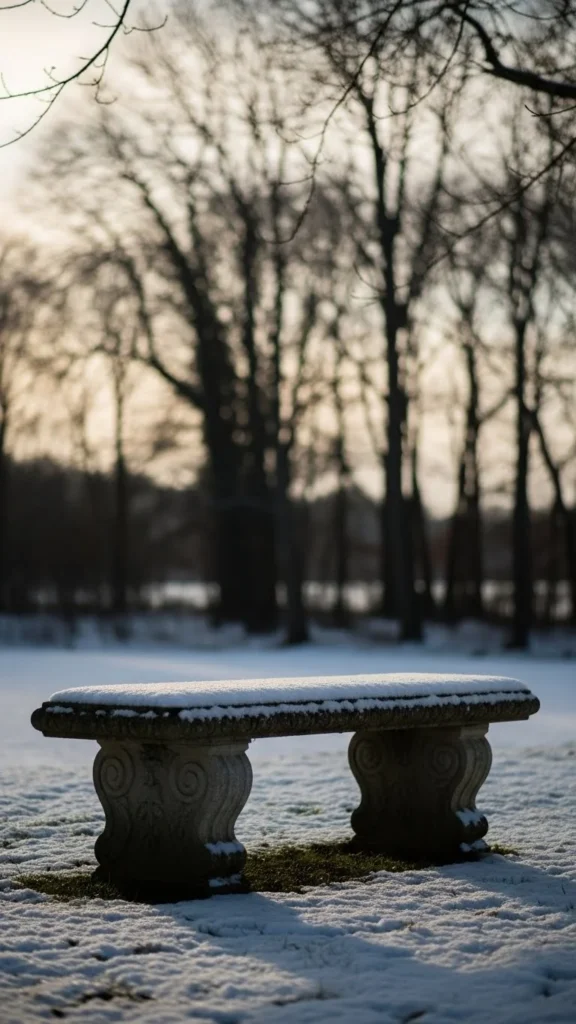 Stone Benches as Sculptural Pieces