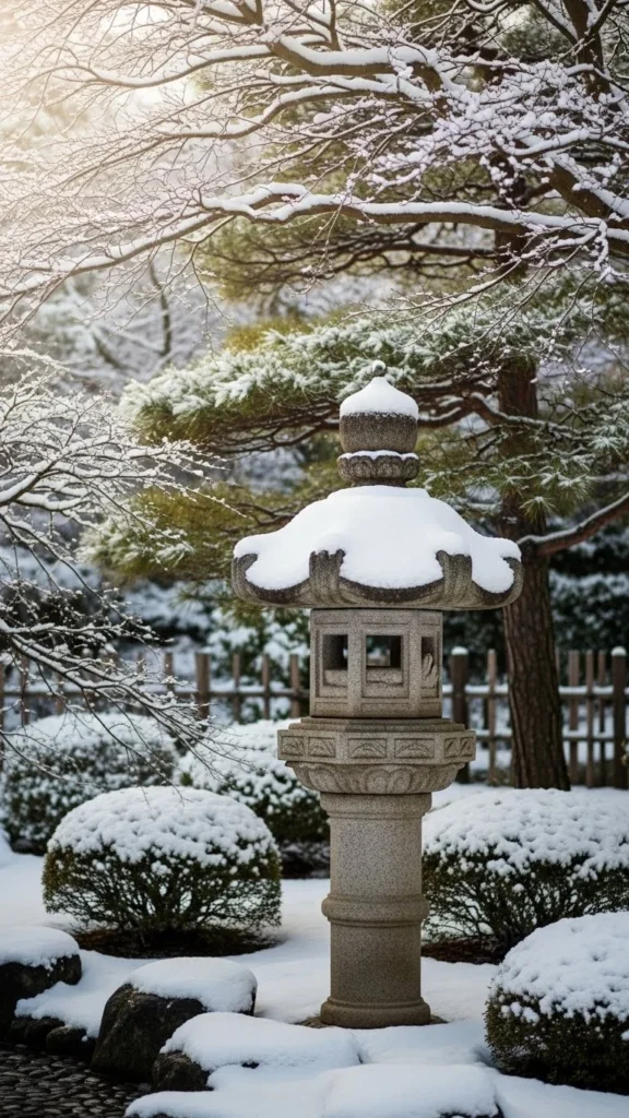Stone Lantern Sculptures