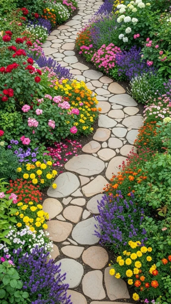 Stone Pathway with Stepping Stones