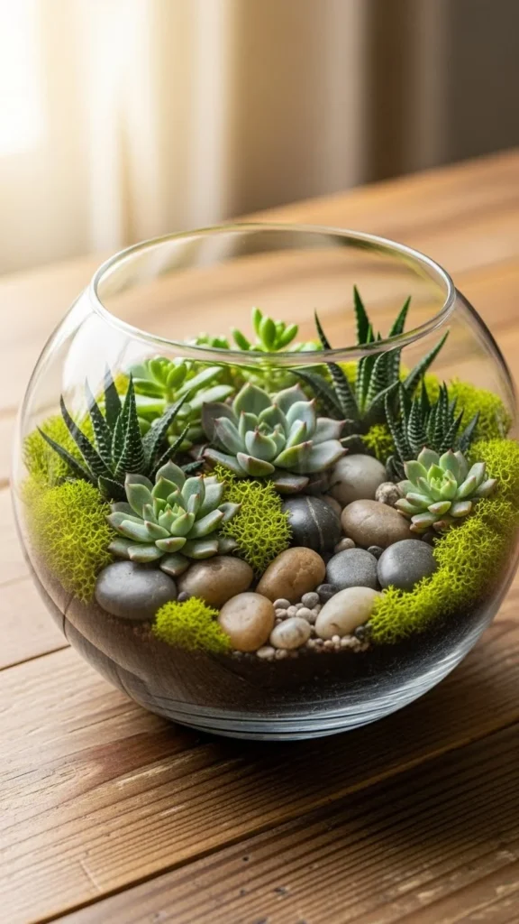 Terrarium Table Display