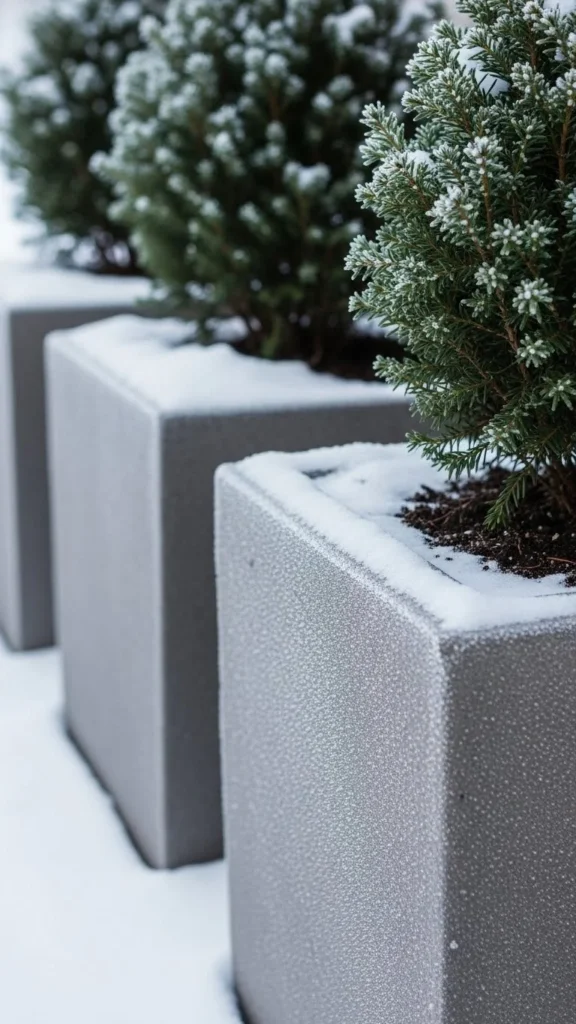 Thick-Walled Stone Composite Planters