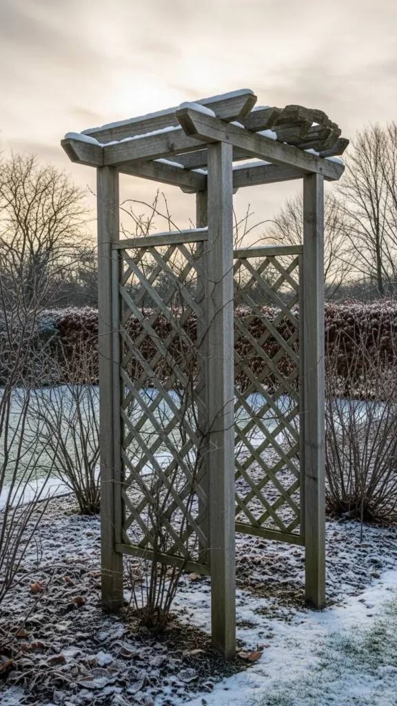 Trellises Left Bare on Purpose