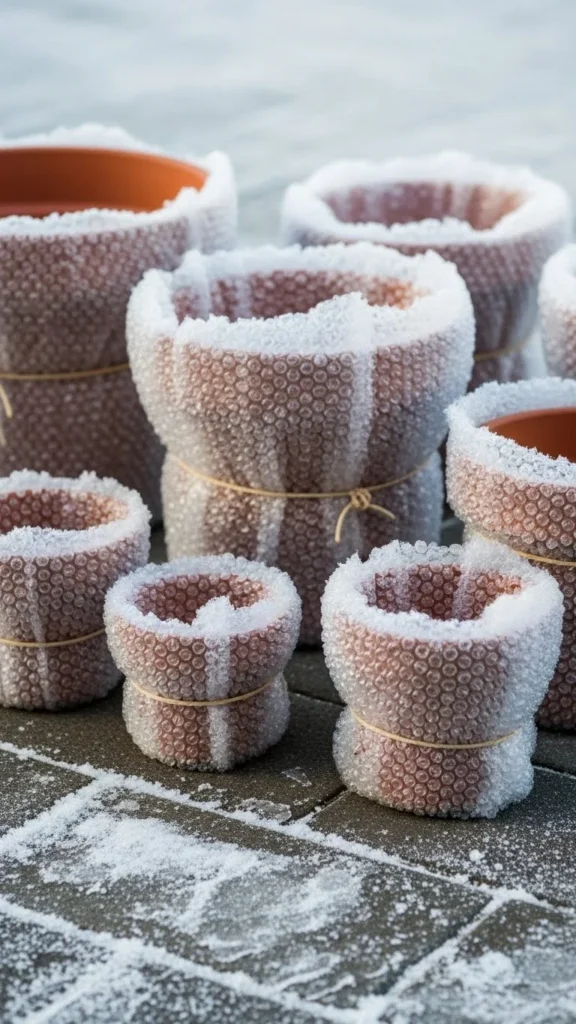 Use Bubble Wrap for Pots