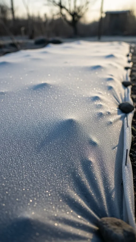 Use Garden Fabric to Keep Soil Warm