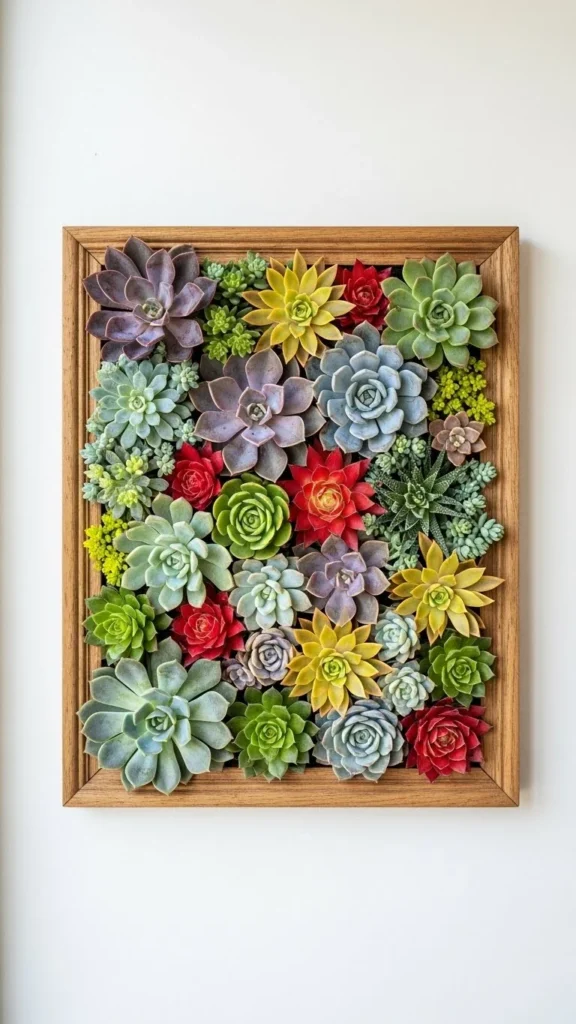 Wall-Mounted Succulent Frame