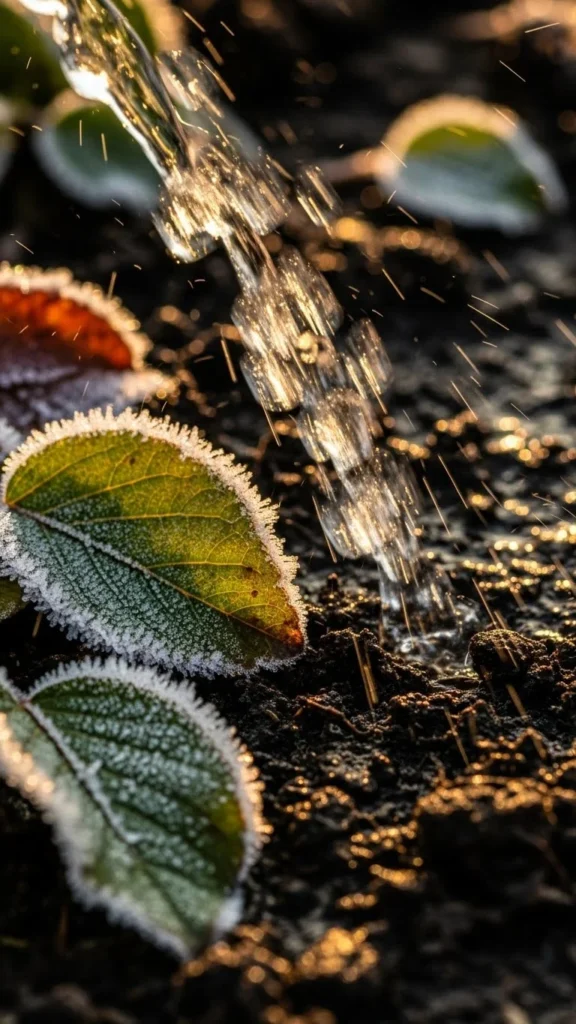 Water Soil Before a Freeze