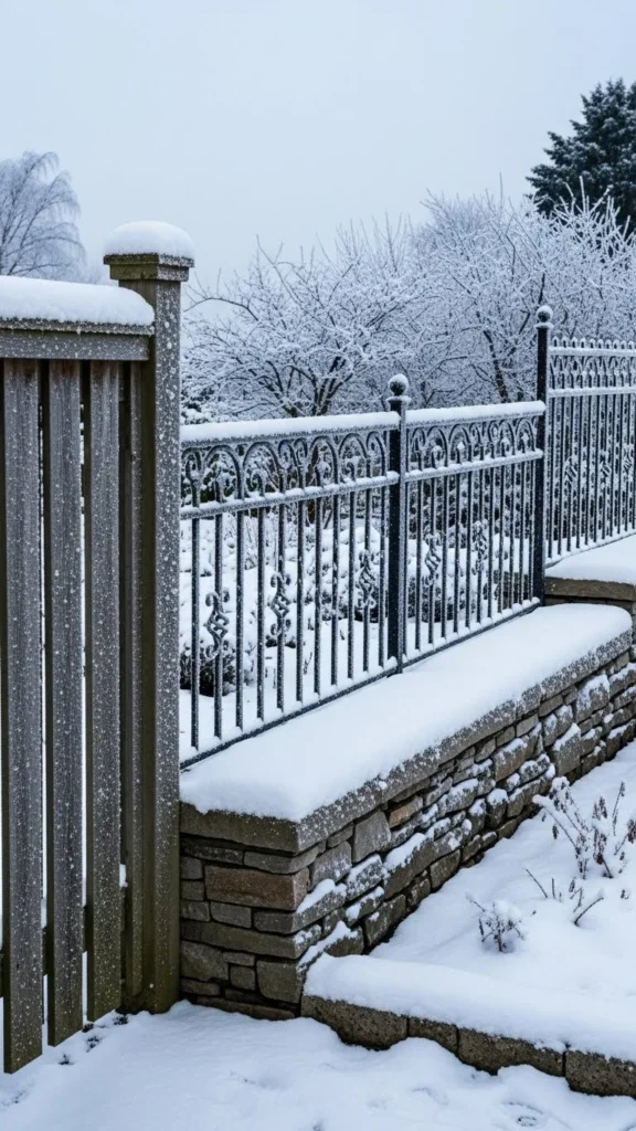 Winter Garden Fences