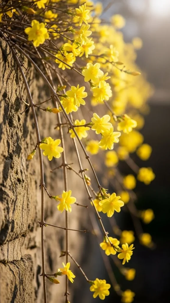 Winter Jasmine (Jasminum nudiflorum)