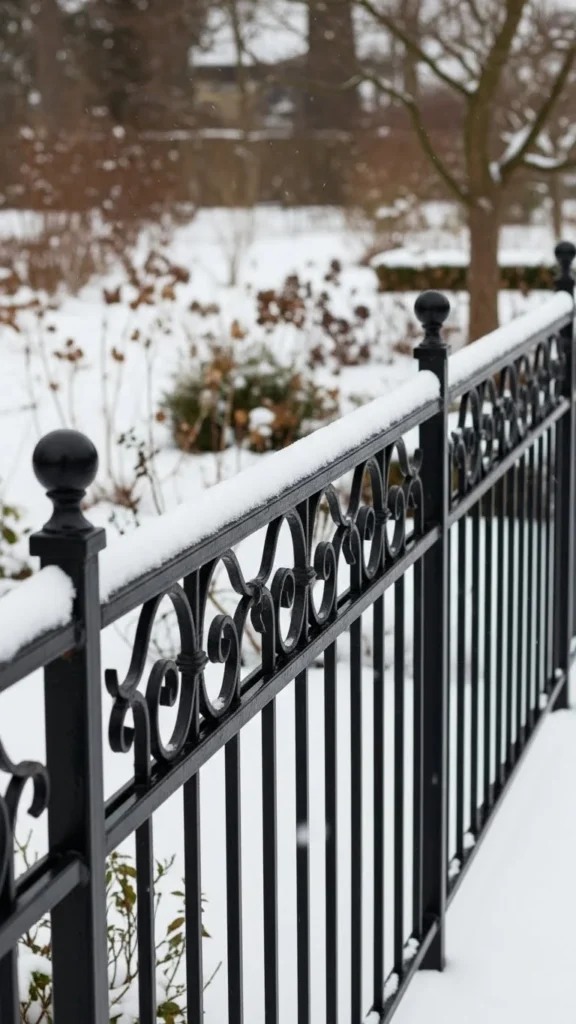 Wrought Iron Garden Fence