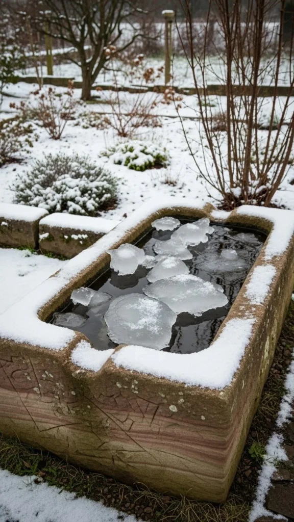 Carved Sandstone Trough