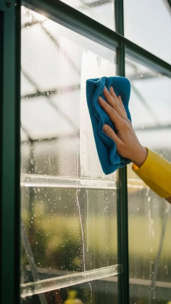 Clean Greenhouse Panels