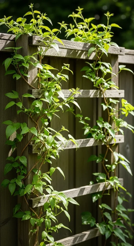 Climbing Plants on Simple Trellises