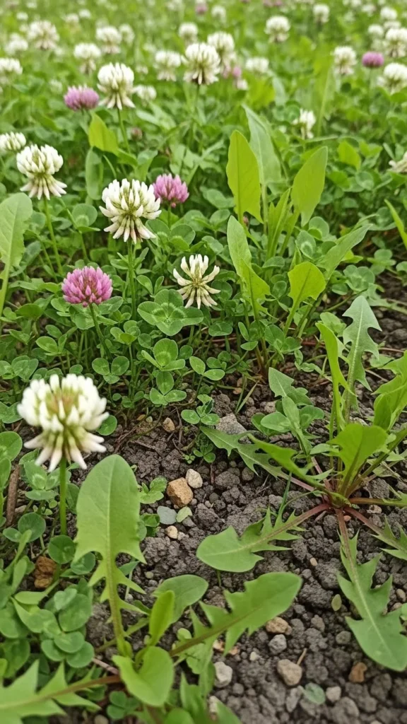 Cold-Tolerant Clover and Greens Mix