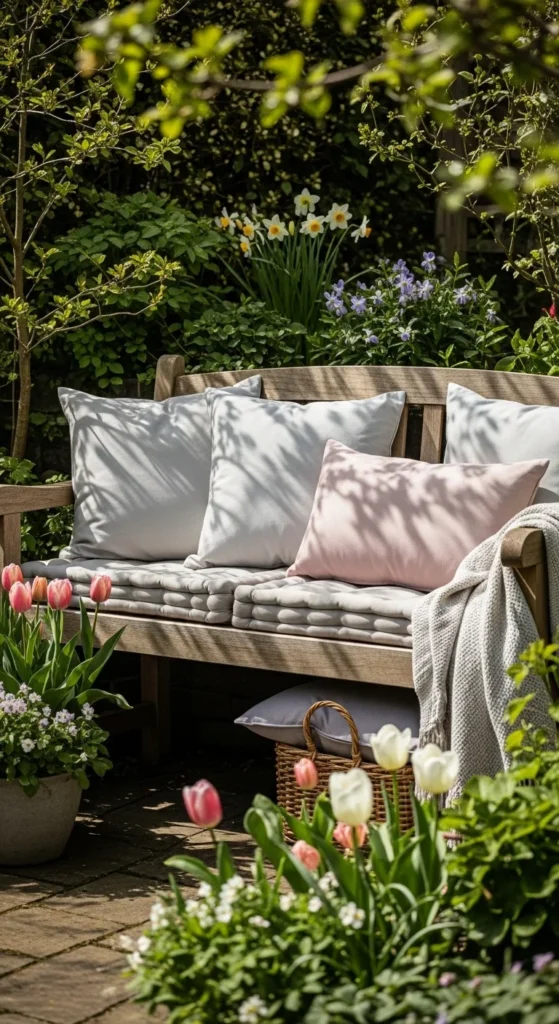 Cozy Garden Corners with Pillows