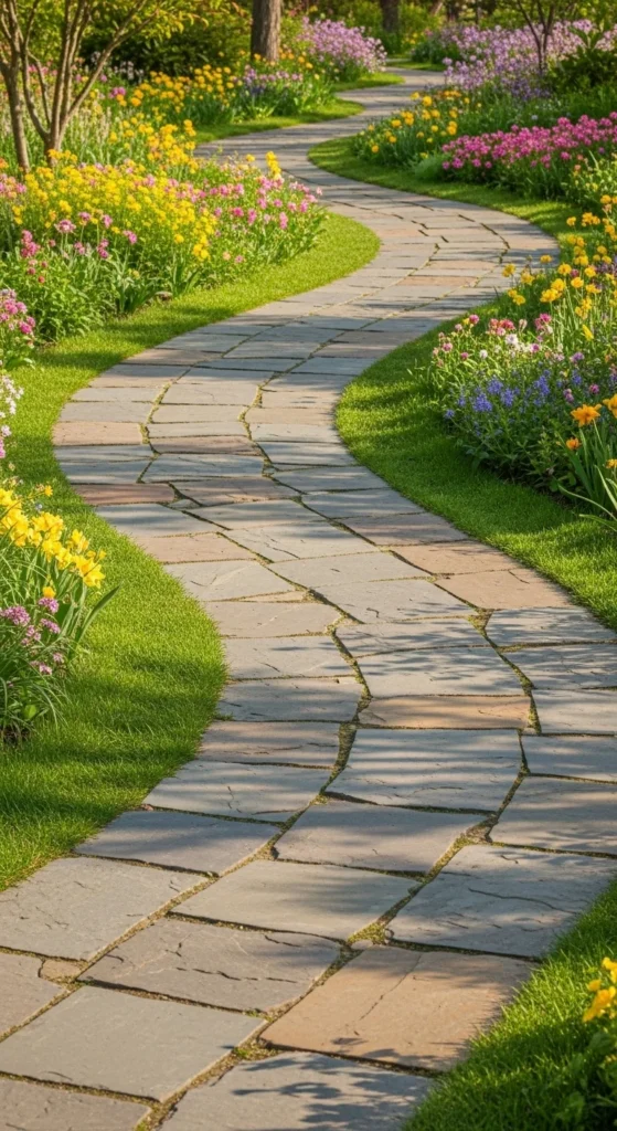 Curved Stone Pathways