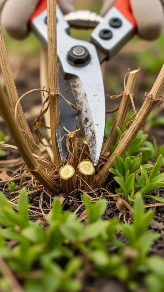 Cut Back Dead Perennials