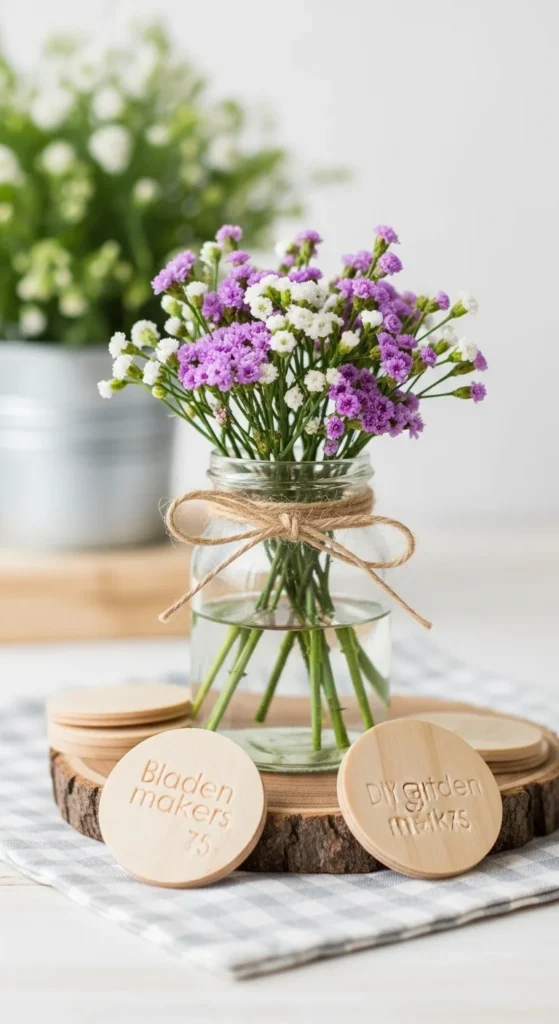 DIY Garden Markers From Natural Materials