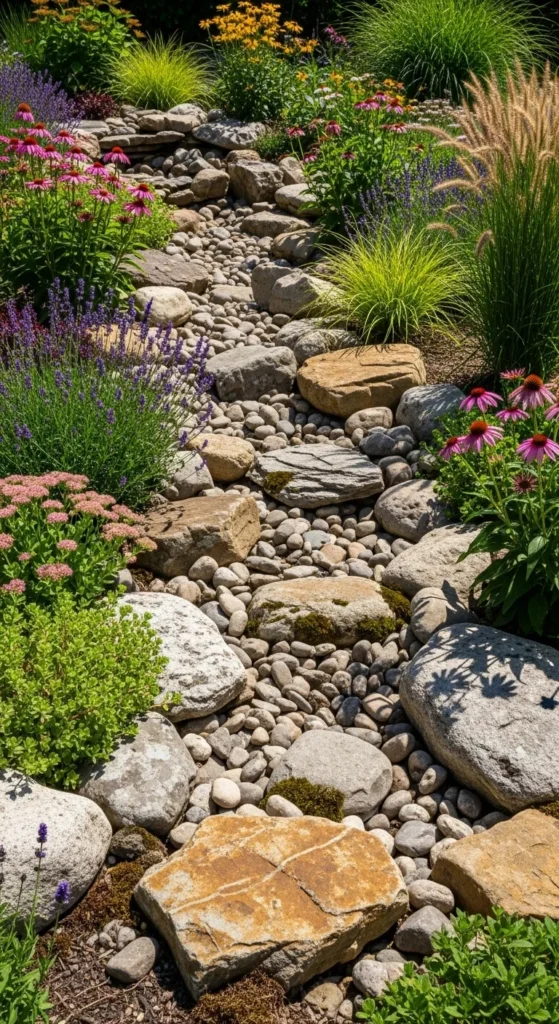 Dry Creek Beds for Drainage