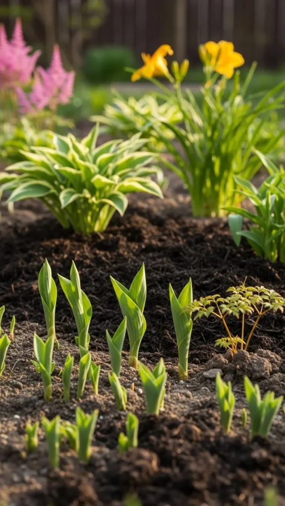 Feed Perennials Lightly
