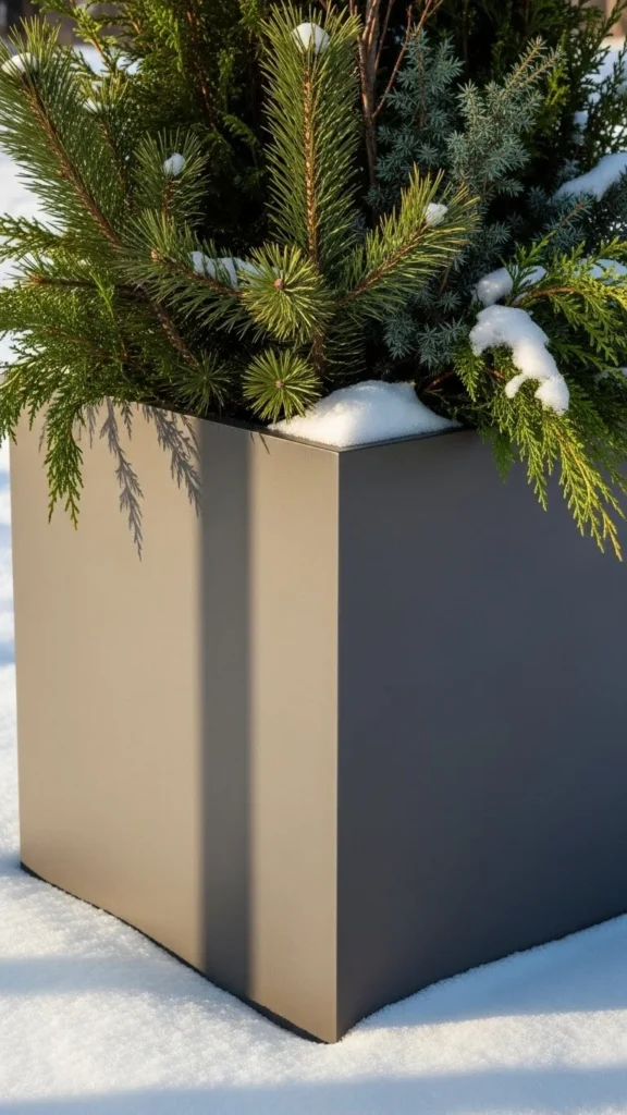 Fiberglass Cube Planters