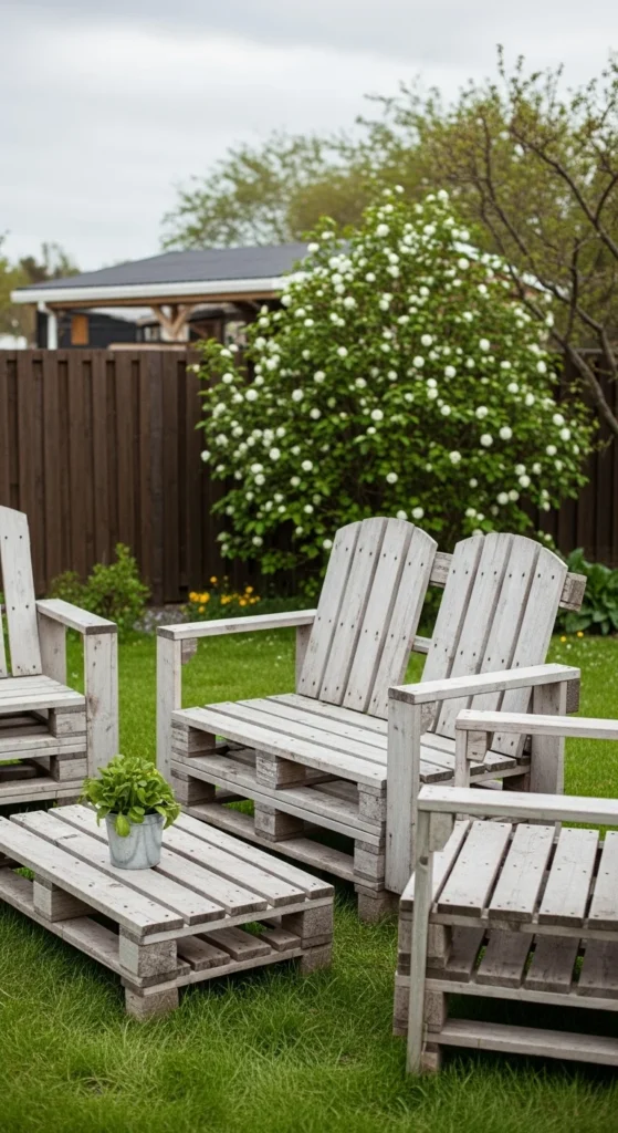 Garden Seating Made From Reclaimed Materials