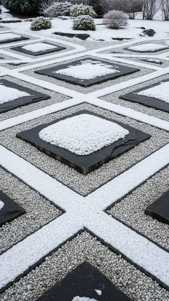 Gravel and Stone Checker Patterns