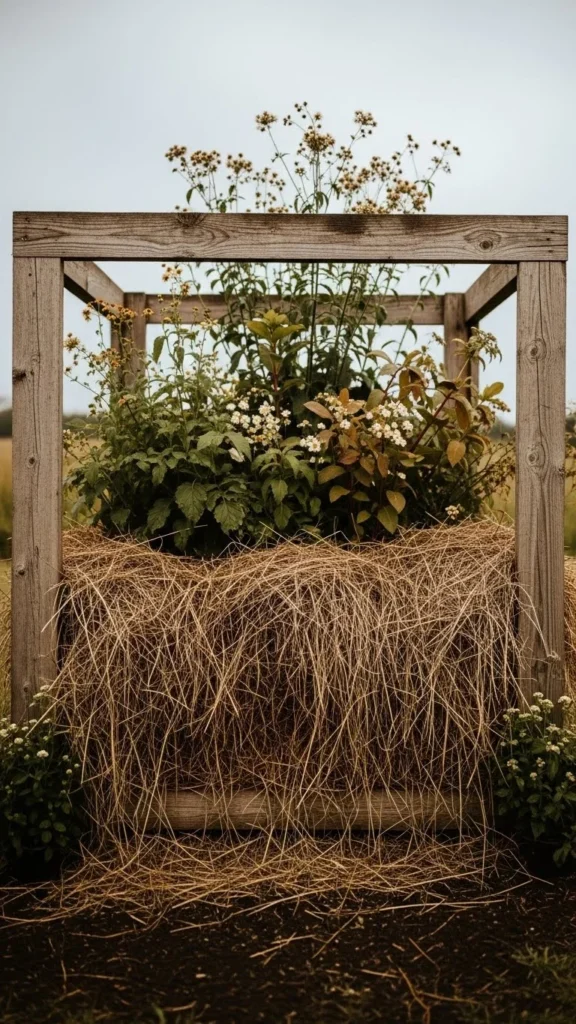 Hay-Filled Frame Shelter