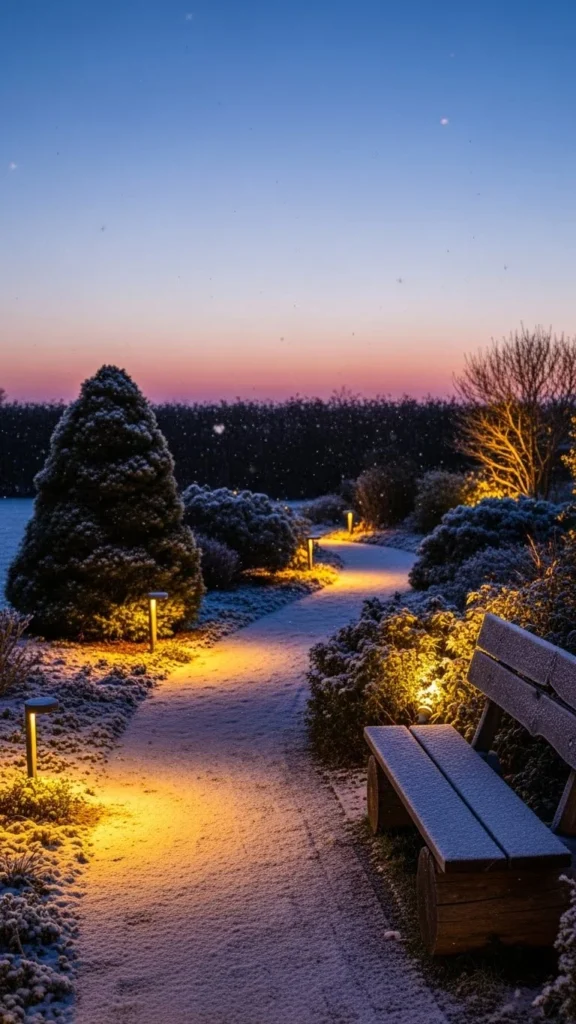 How to Use Winter Garden Lighting