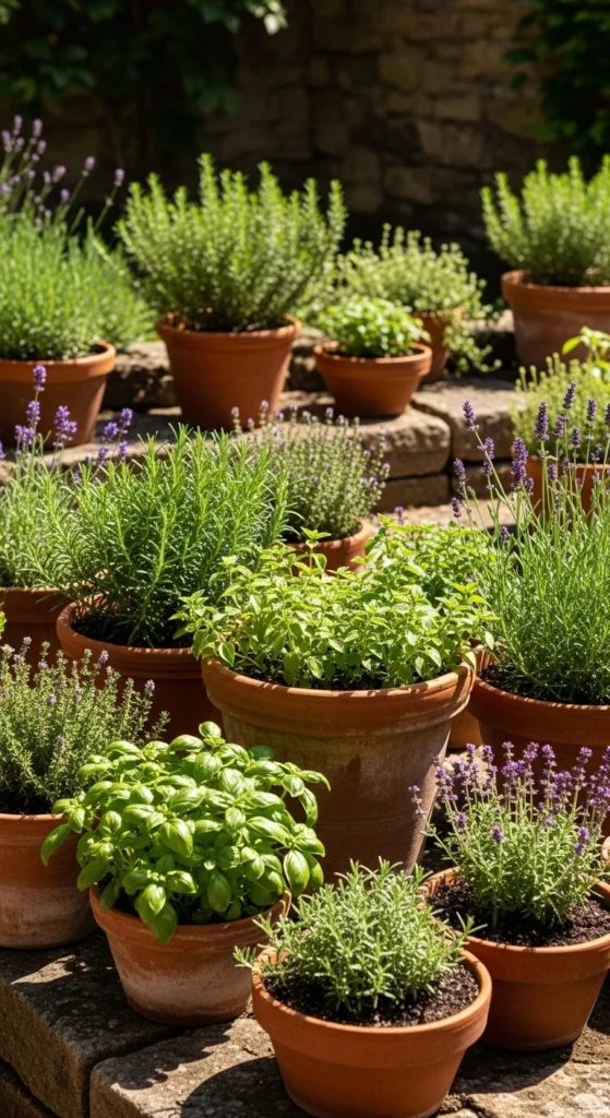 Mediterranean-Style Herb Corners
