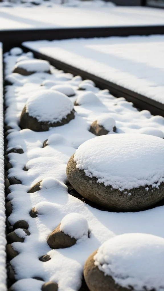 Minimalist Snow Stone Beds
