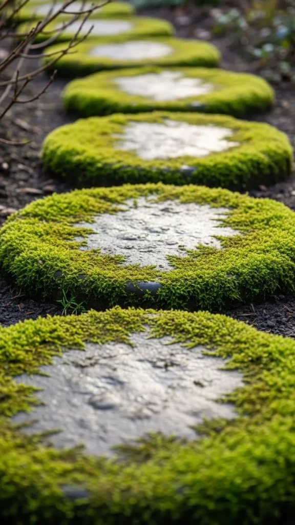 Moss Between Stepping Stones