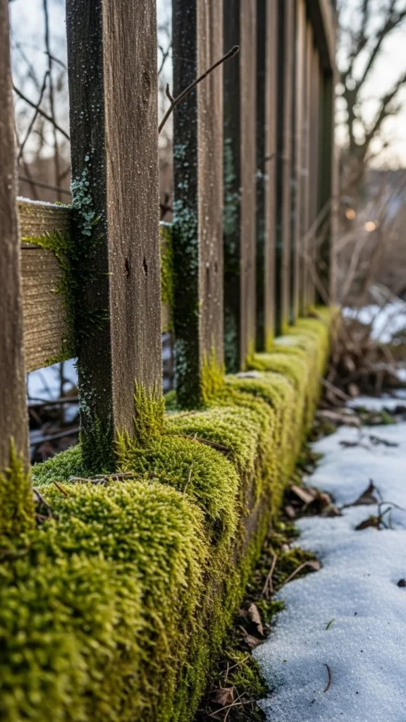 Moss Border Along Fences