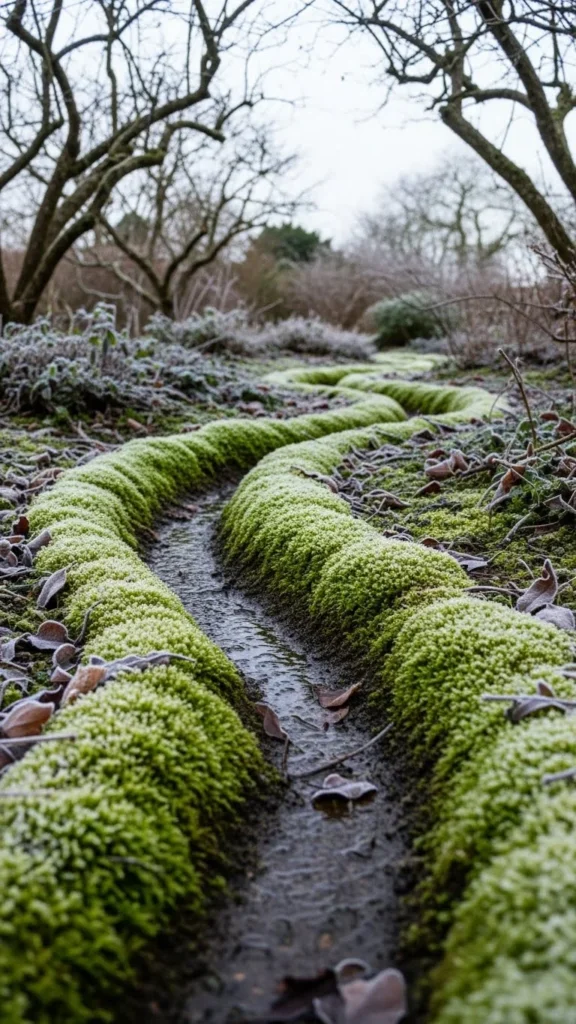 Moss Garden in Drainage Swales