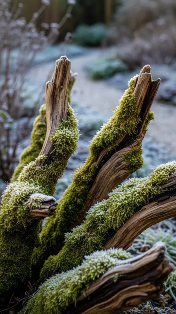 Moss Garden with Driftwood