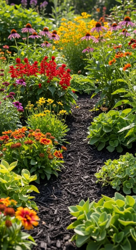 Mulched Perennial Borders