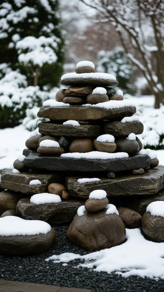 Natural Stone Focal Piles