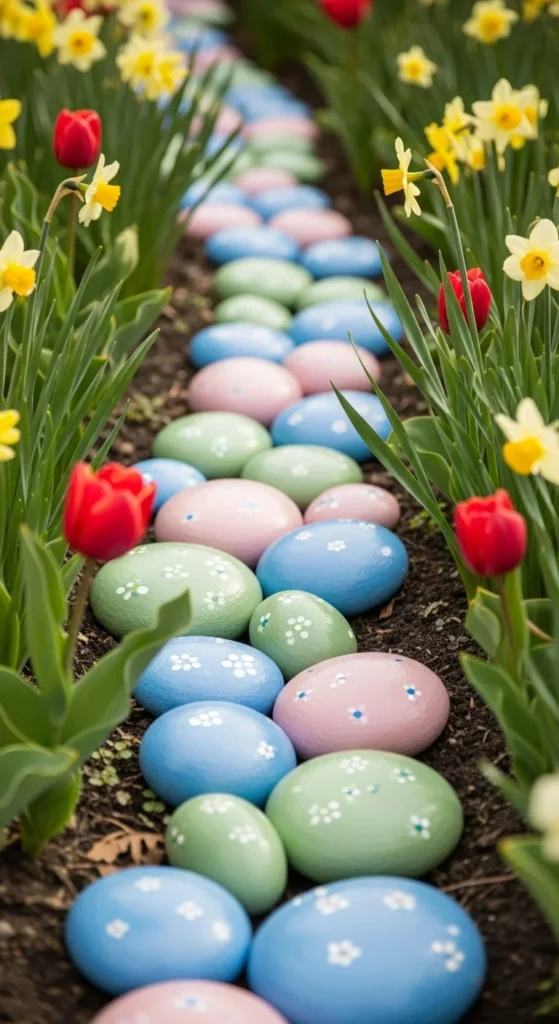 Painted Garden Stones