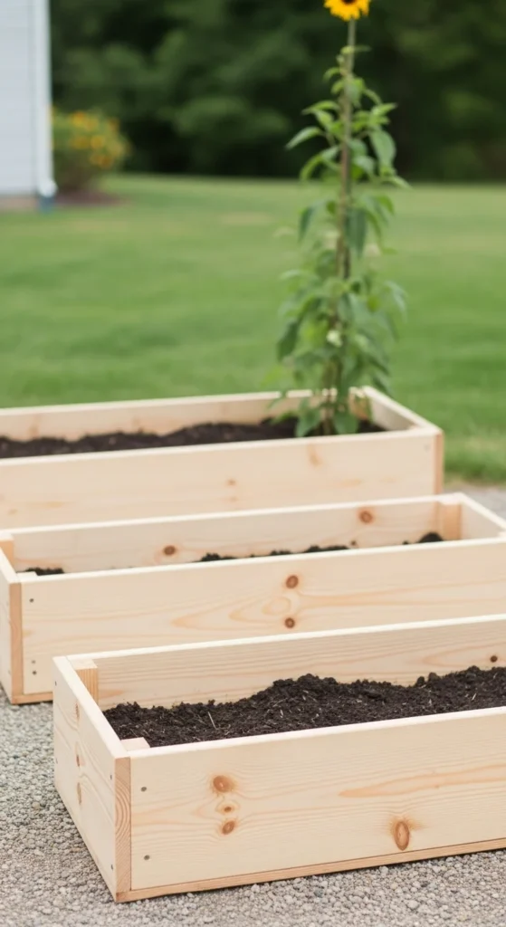 Raised Garden Boxes Using Basic Lumber