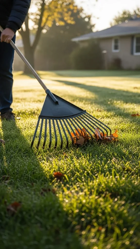 Rake Lawns Gently