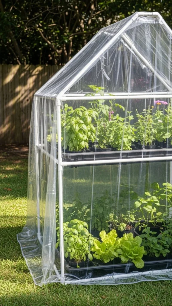 Recycled Shower Curtain Tent