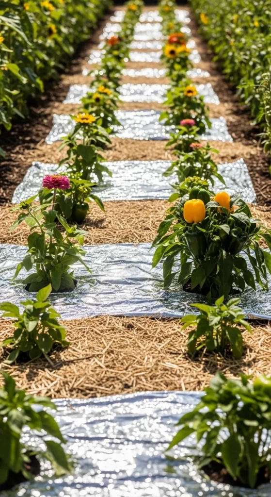 Reflective Garden Mulches