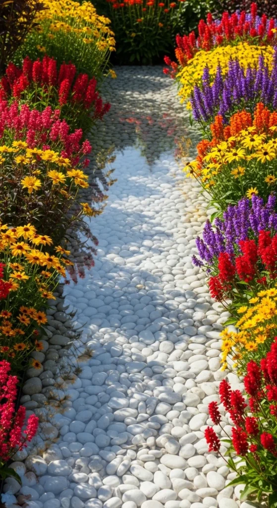 Reflective Stone Pathways