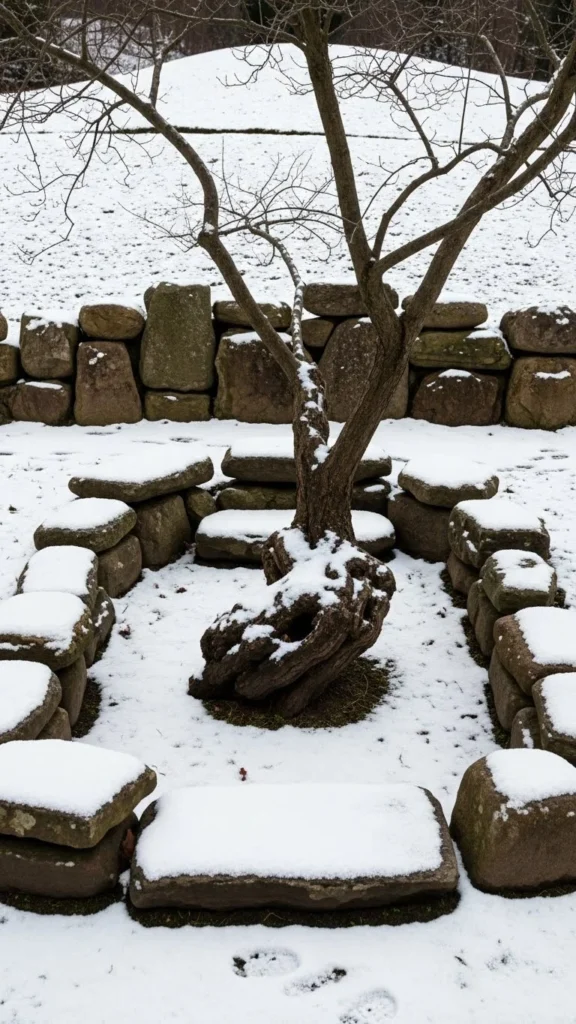Rock-Framed Tree Bases
