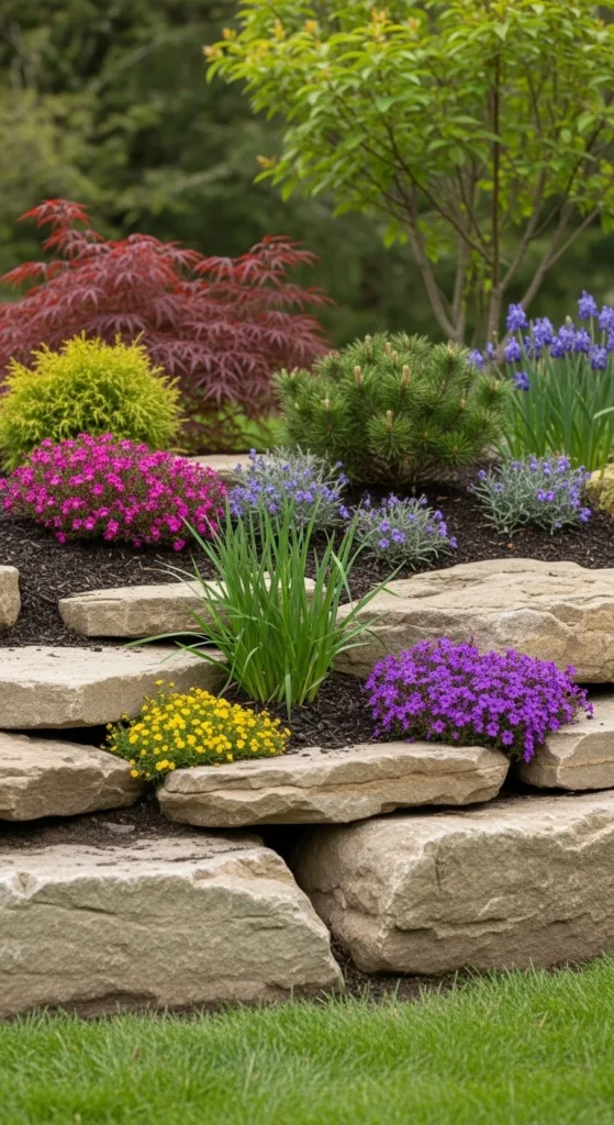 Rock Garden With Reclaimed Stone